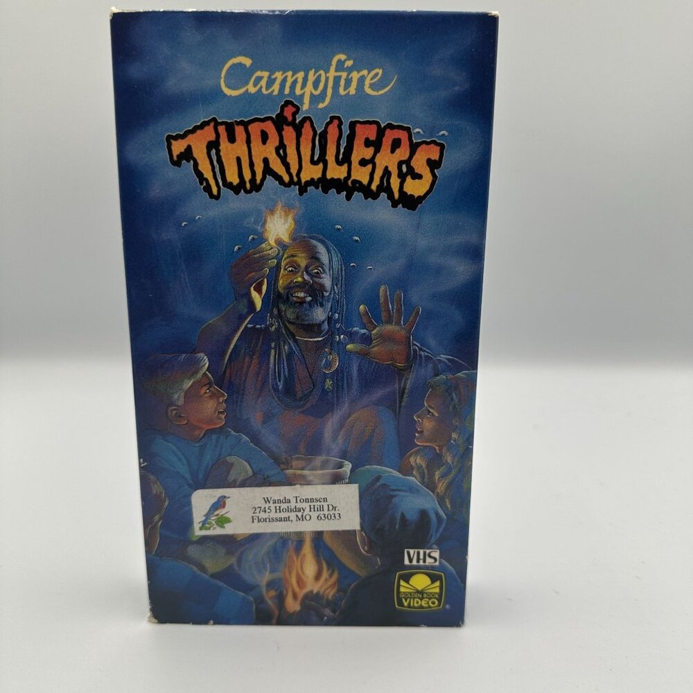 Campfire Thrillers VHS 1993 Animated Childrens Stories With Box Good Condition